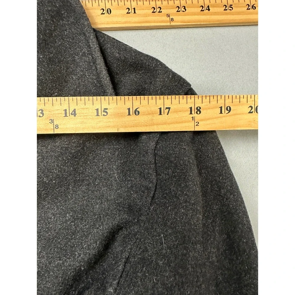 Banana Republic Mens Charcoal Gray Wool Blend Full Zip Jacket Small 783468-00
